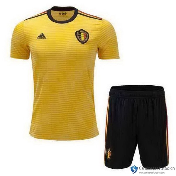 Camiseta Seleccion Bélgica Segunda equipo Niños 2018 Amarillo